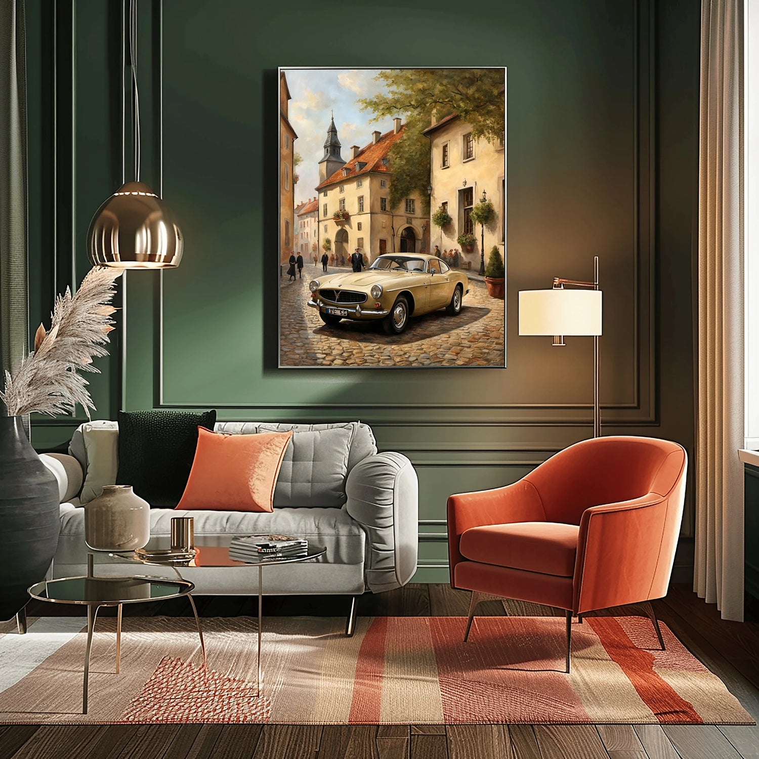 1966 Schwedische GT Ikone - Altstadt Edition | Poster Leinwand