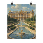 Versailles Palace Fountain Matte Vertical Poster — Classic French Chateau Wall Art - AquilVision