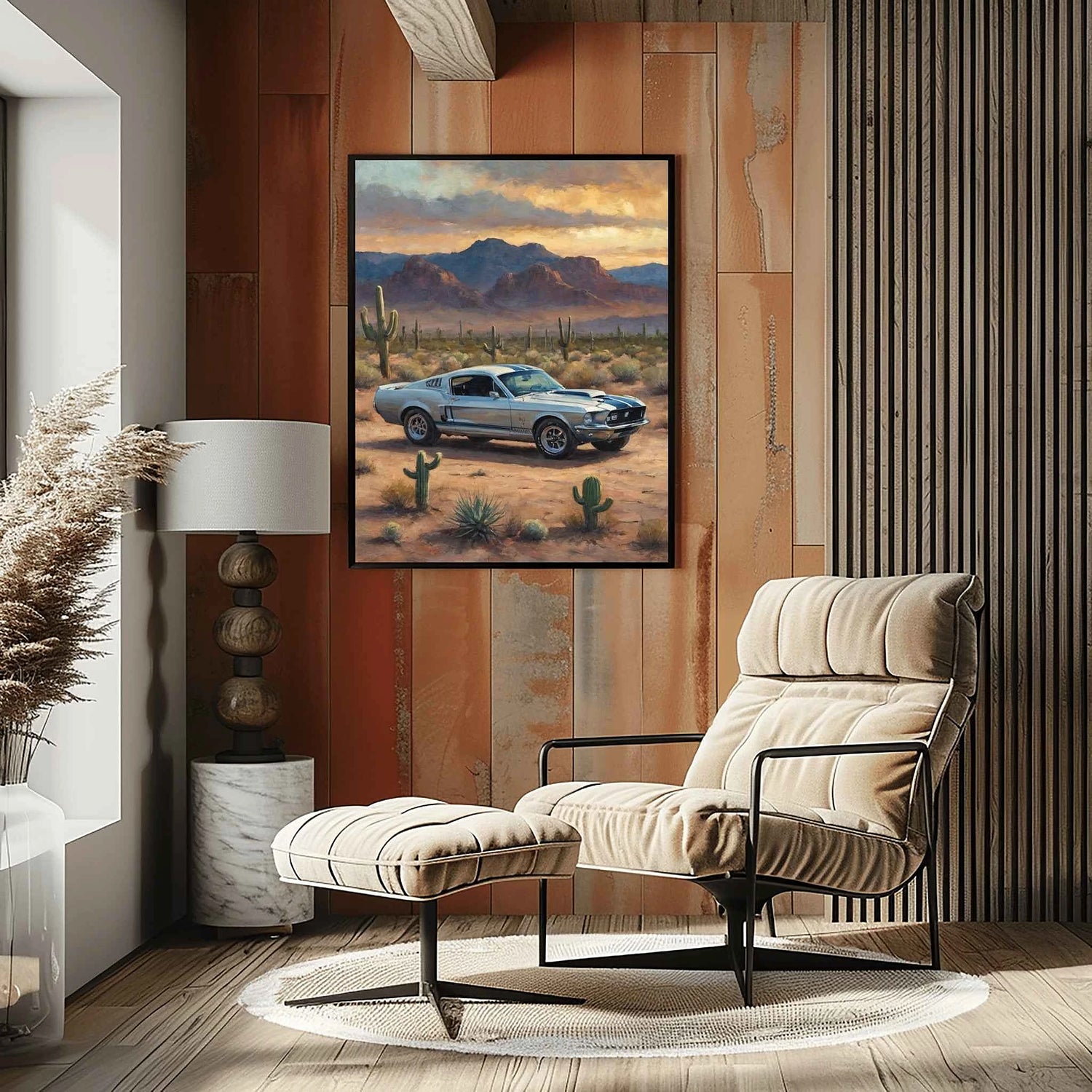 1968 Shelby Muscle Car Ikone - Desert Edition | Poster auf Leinwand