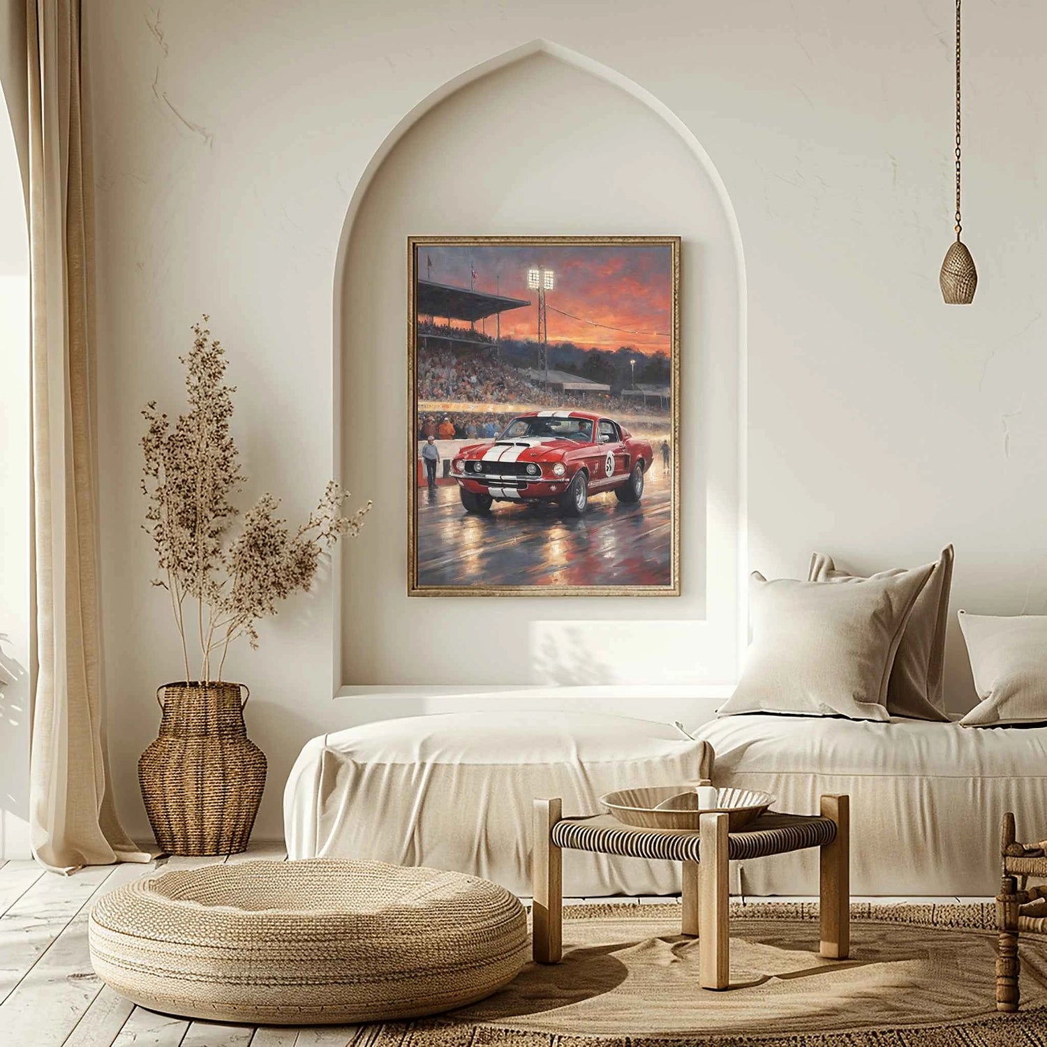 1968 Shelby Muscle Icon – Nacht-Edition | Poster auf Leinwand