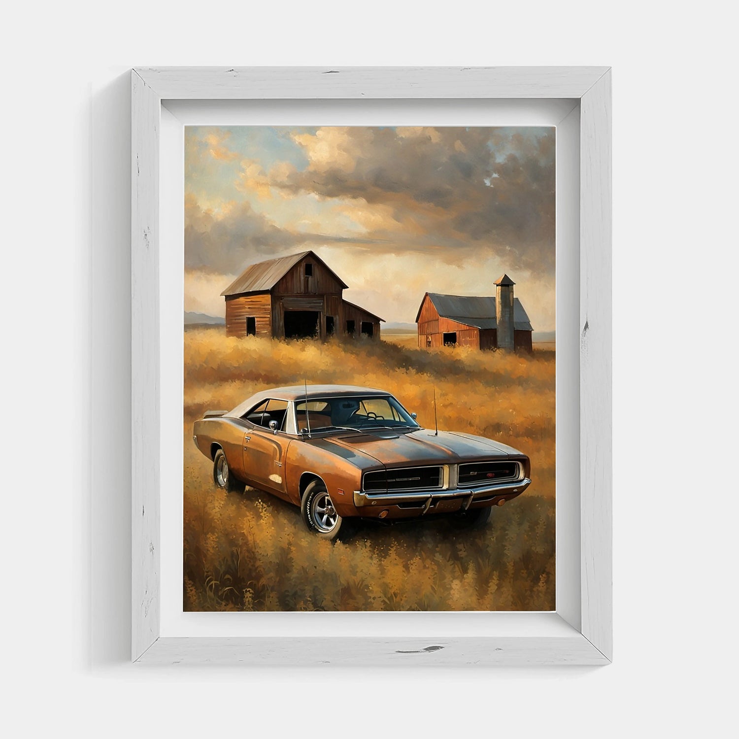 1969 RT Charger Power - Scheunen Edition | Poster Leinwand