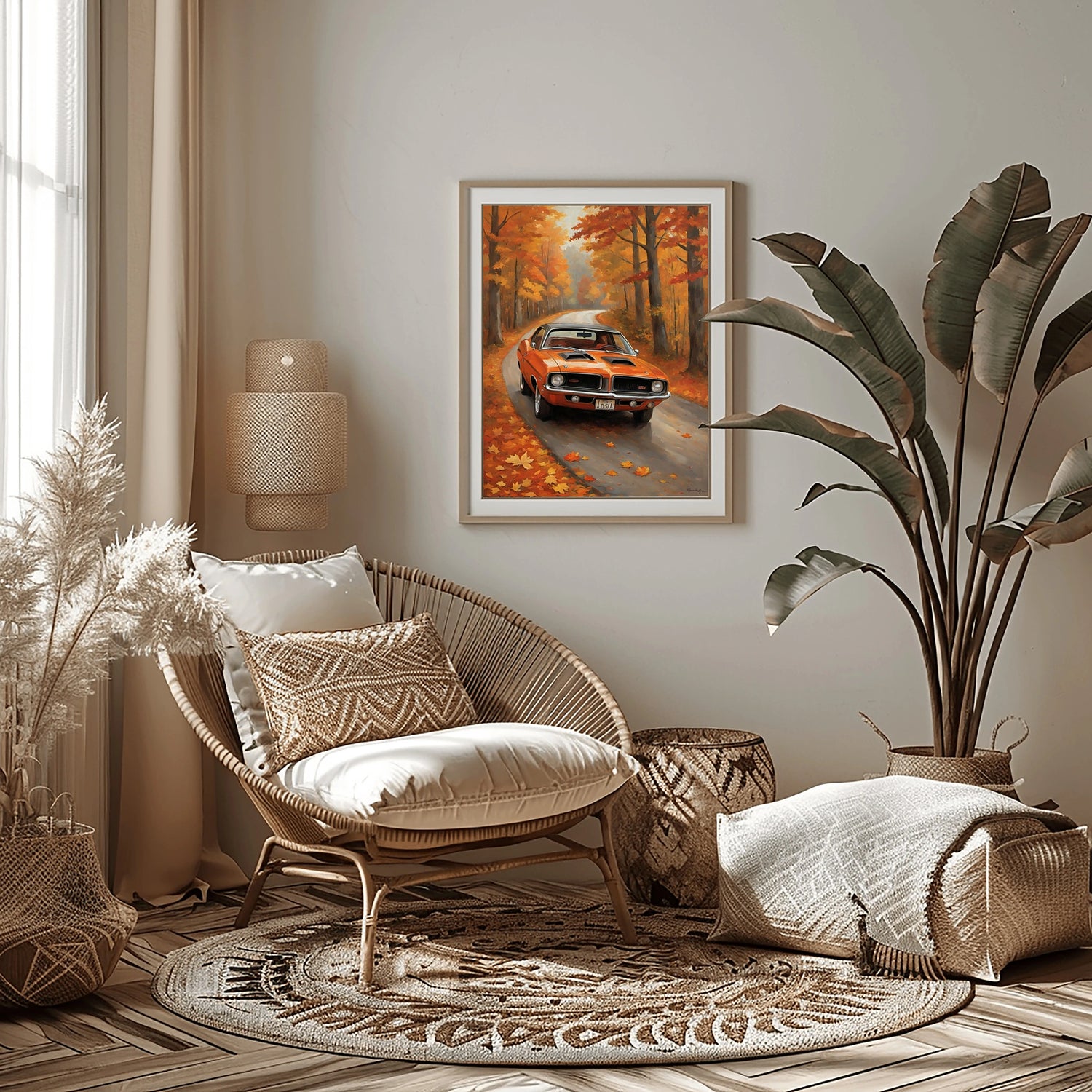 1970 Cuda High-Impact Era – Forest Edition | Poster Leinwand