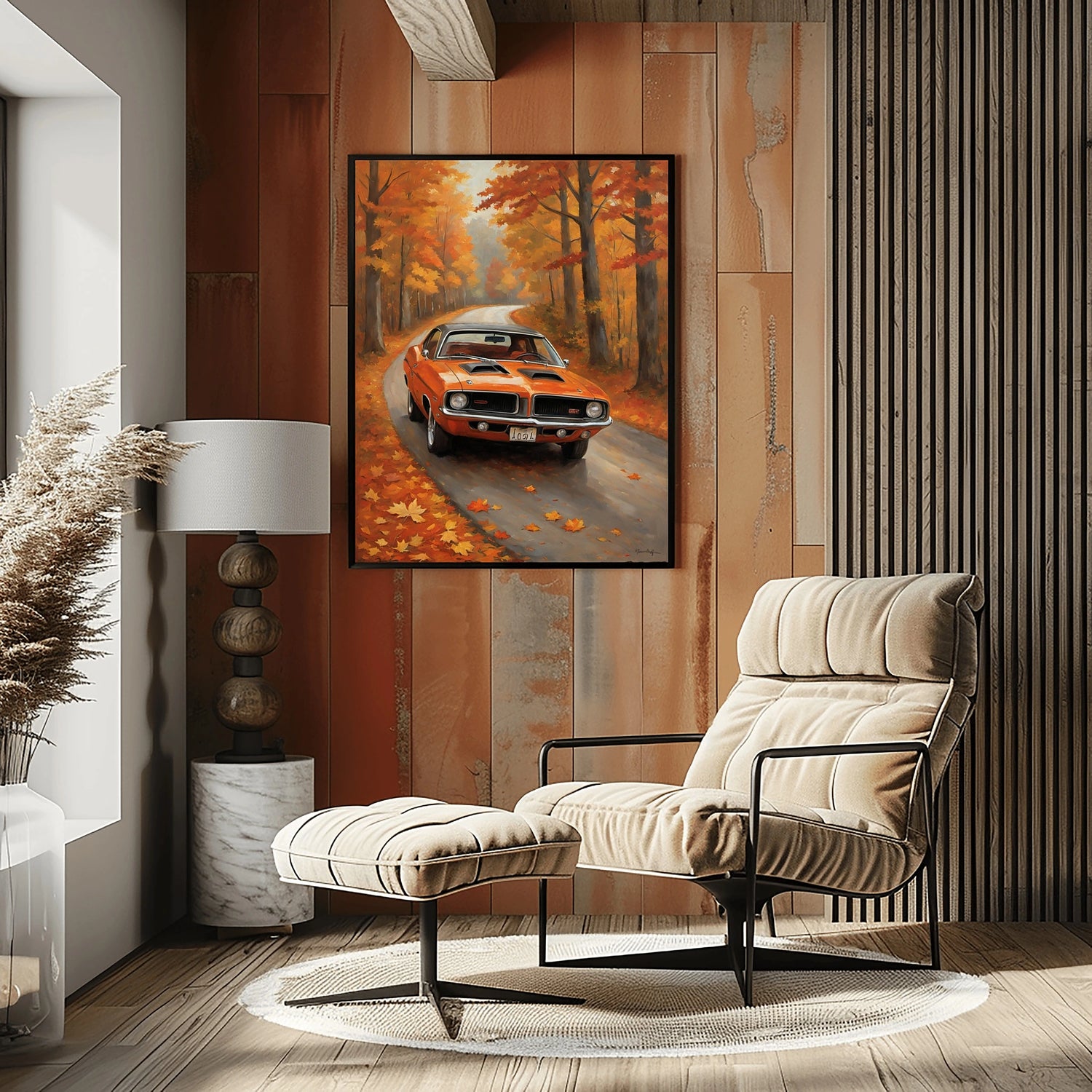 1970 Cuda High-Impact Era – Forest Edition | Poster Leinwand