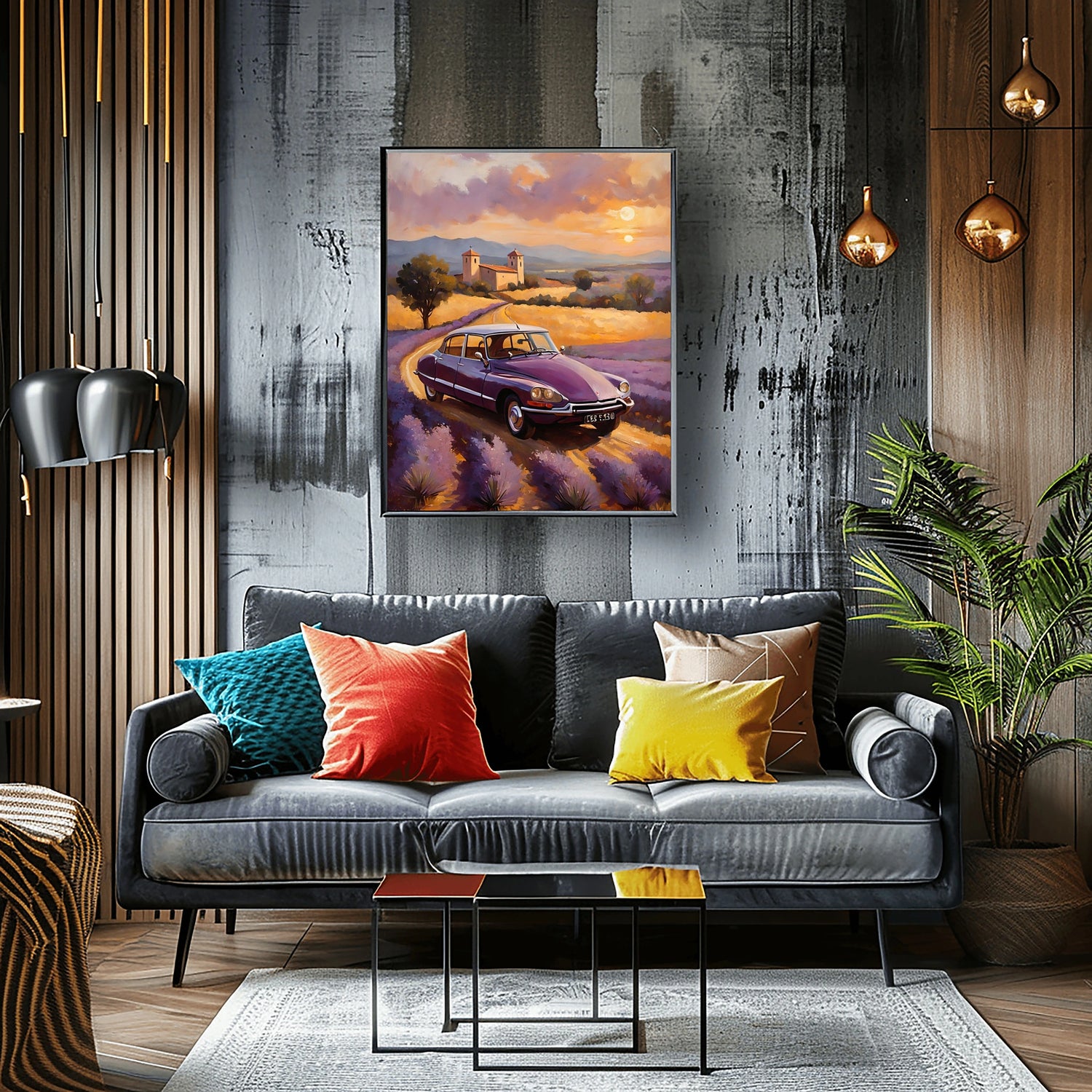 1970 Französische Hydropneumatische Kunst – Lavender Edition | Poster & Leinwand