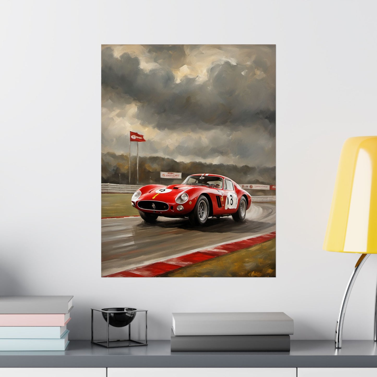 Racing Car Matte Vertical Posters, Sports Wall Art, Automotive Decor, Gift for Car Enthusiasts, Vintage Racing Print Printify