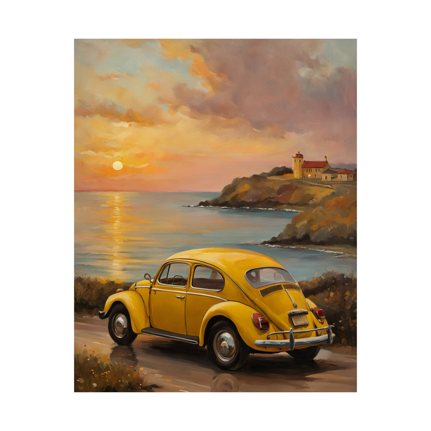 Scenic Sunset Matte Vertical Poster Printify