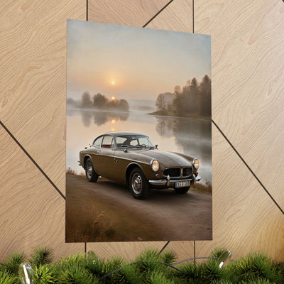 Vintage Car Matte Poster, Classic Automobile Wall Art, Home Decor, Gift for Car Lovers, Retro Wall Print, Vintage Style Printify