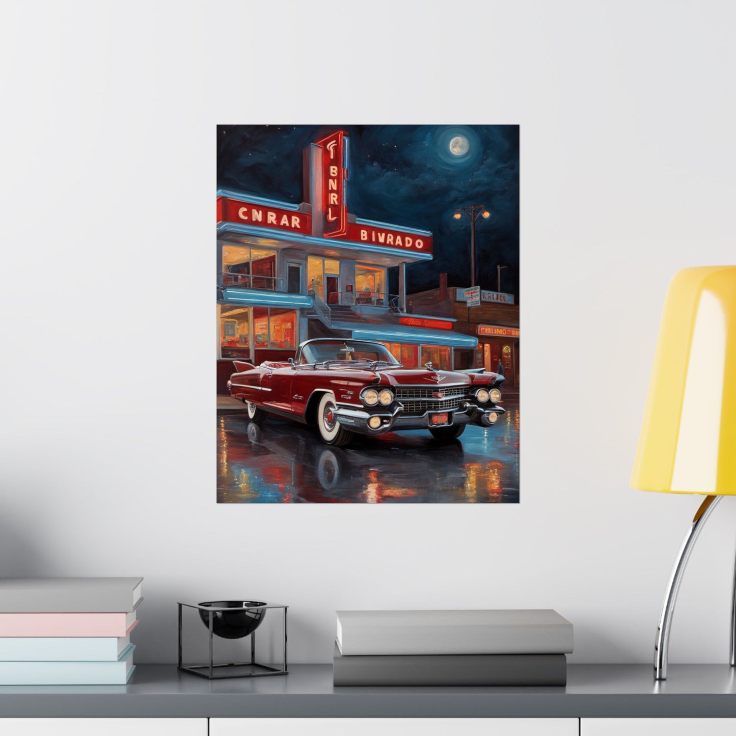 Retro Car Art Prints, Vintage Decor, Classic Automobile Wall Art, Automotive Gift, Nostalgic Home Decoration - AquilVision