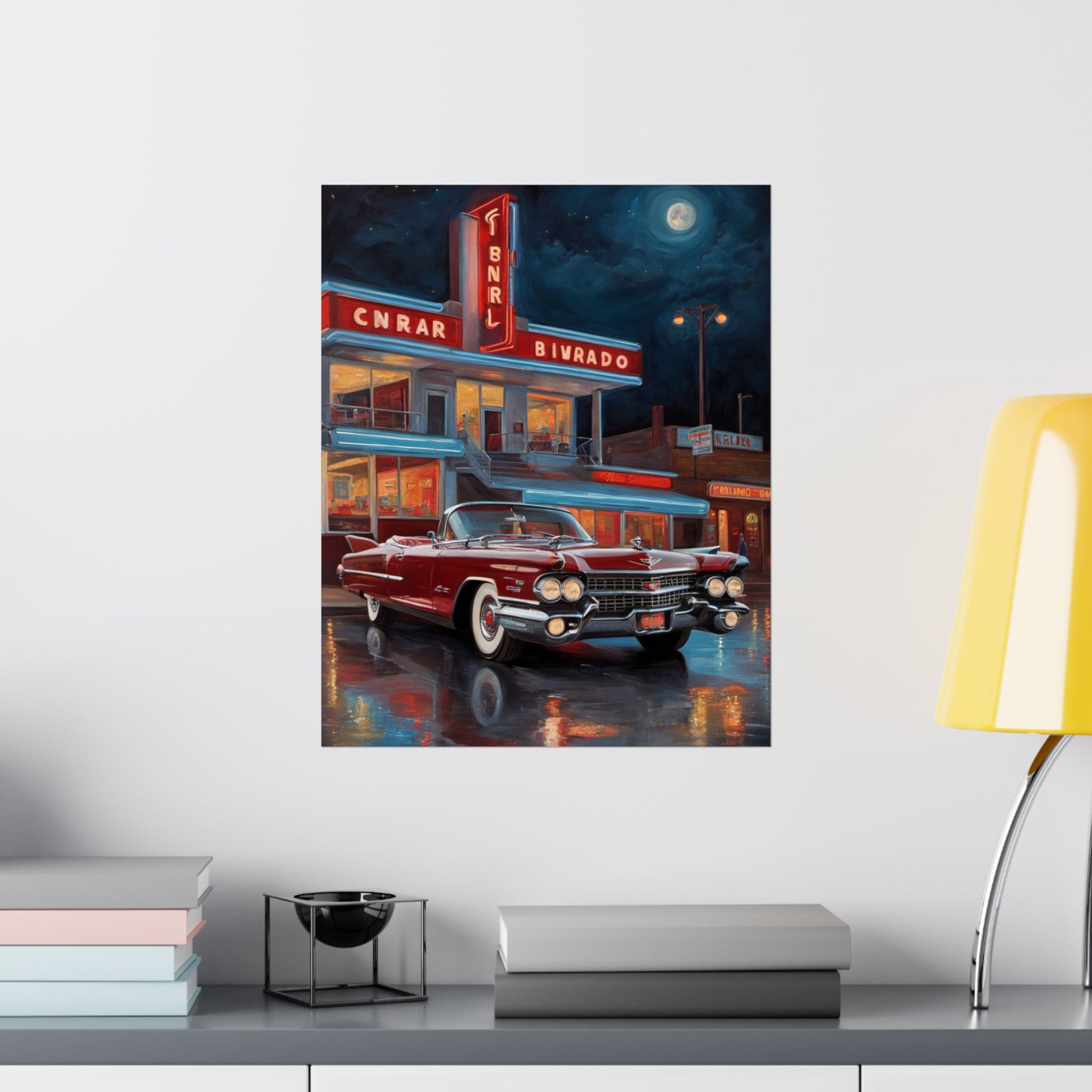 Retro Car Art Prints, Vintage Decor, Classic Automobile Wall Art, Automotive Gift, Nostalgic Home Decoration - AquilVision