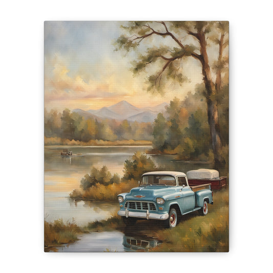 Rustic Landscape Canvas Print, Vintage Truck Art, Home Decor, Nature Wall Art, Gift for Truck Lovers, Farmhouse Wall Decor, [...]
