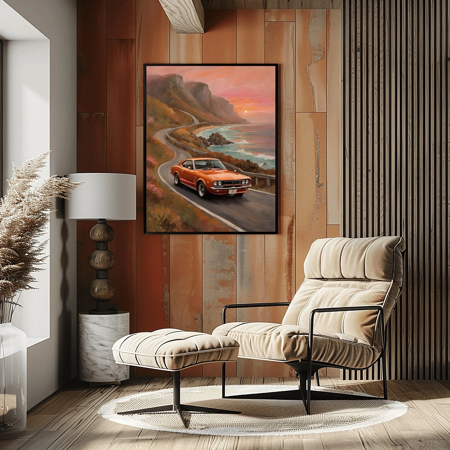 1971 Hakosuka GTR Legende - Strand Edition | Poster Leinwand