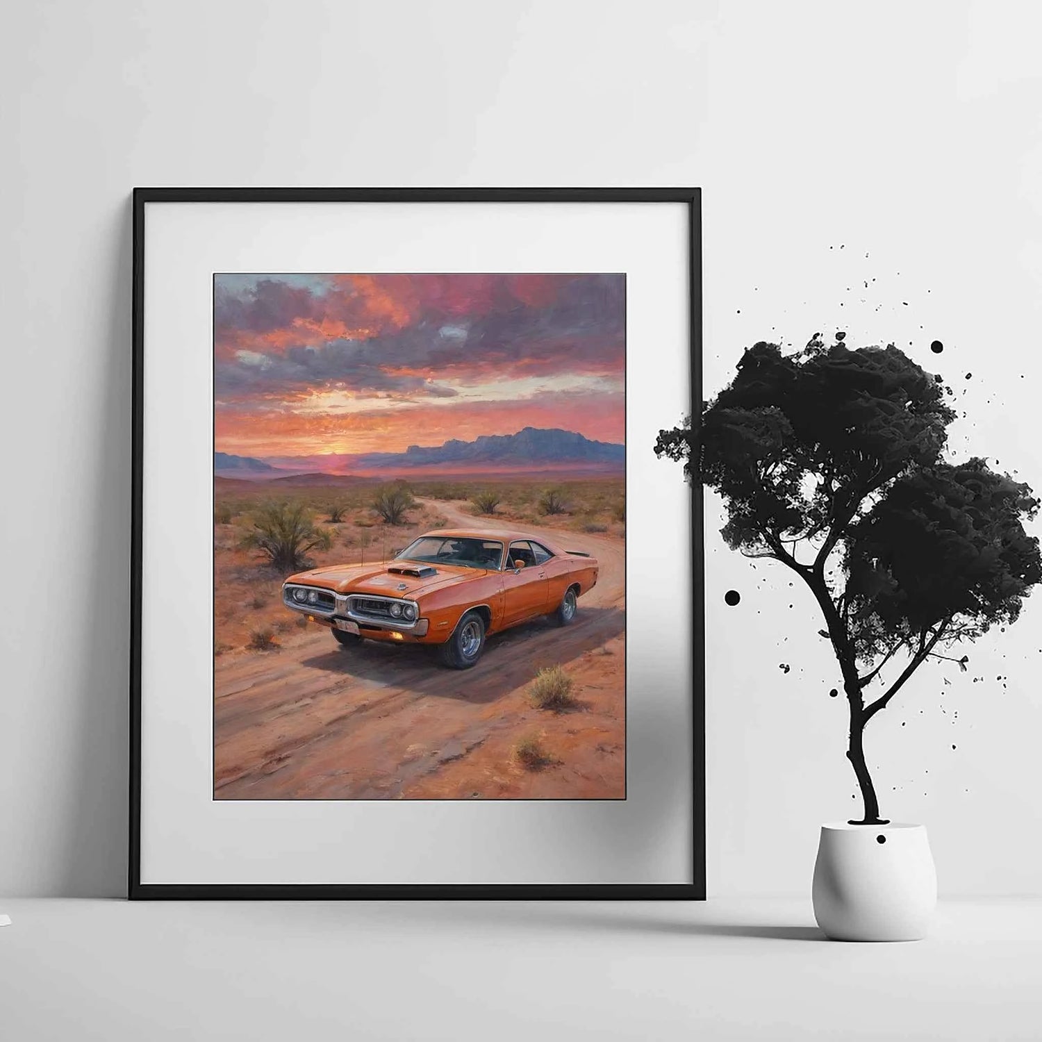 1971 Super Bee Spirit – Desert Edition | Poster auf Leinwand