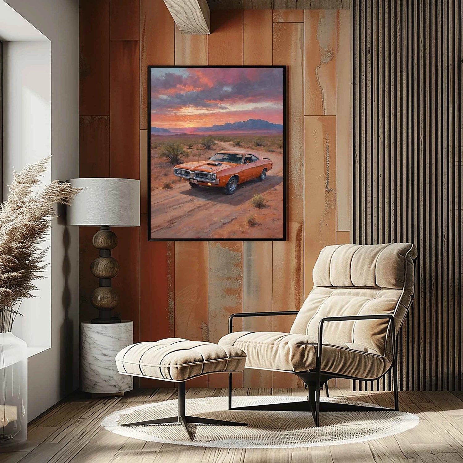 1971 Super Bee Spirit – Desert Edition | Poster auf Leinwand