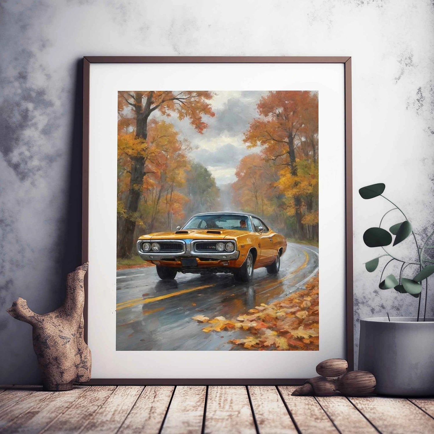 1971 Super Bee Spirit – Forest Edition | Poster auf Leinwand