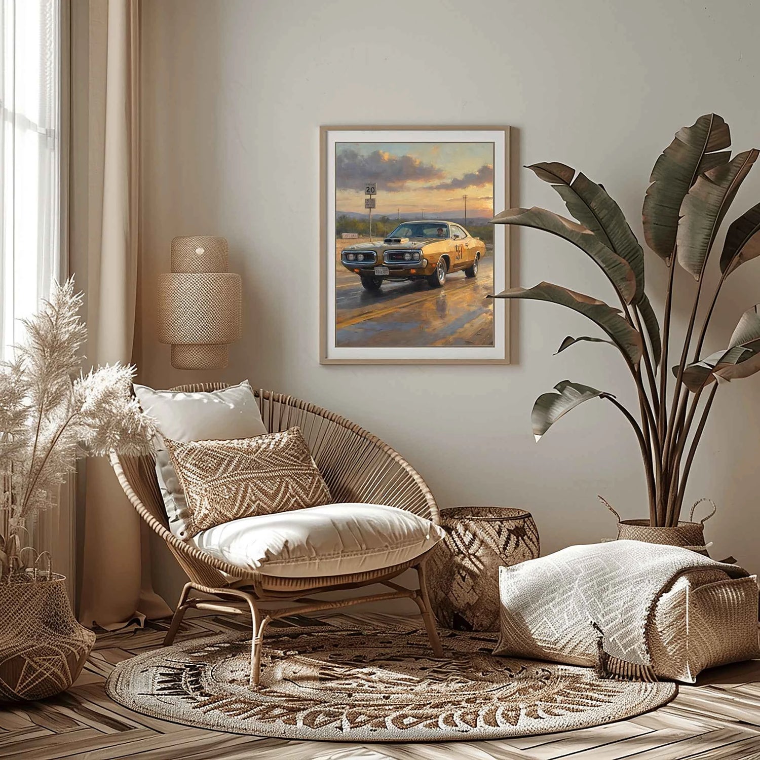 1971 Super Bee Spirit - Rennstrecken Edition | Poster Leinwand