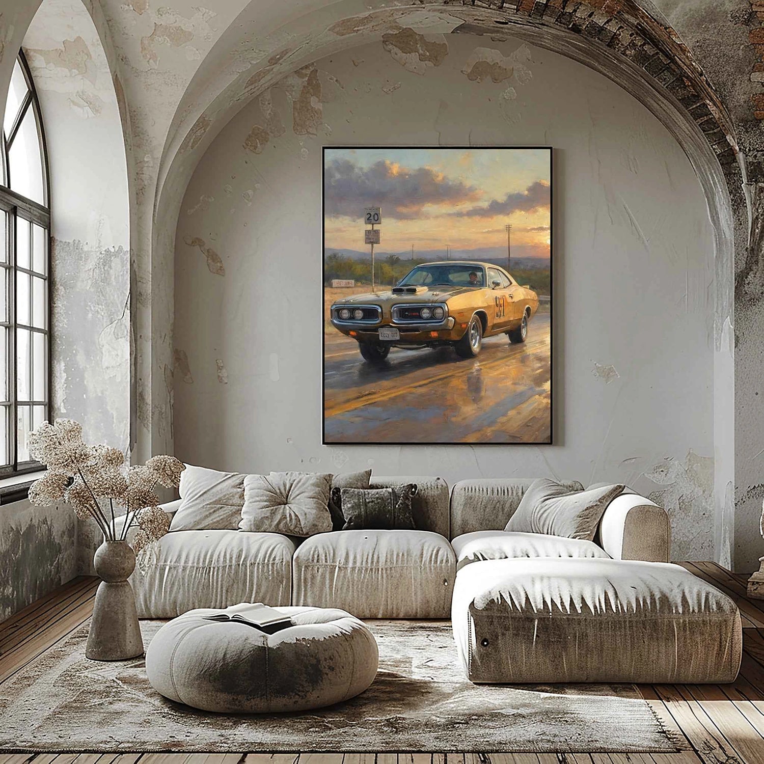 1971 Super Bee Spirit - Rennstrecken Edition | Poster Leinwand