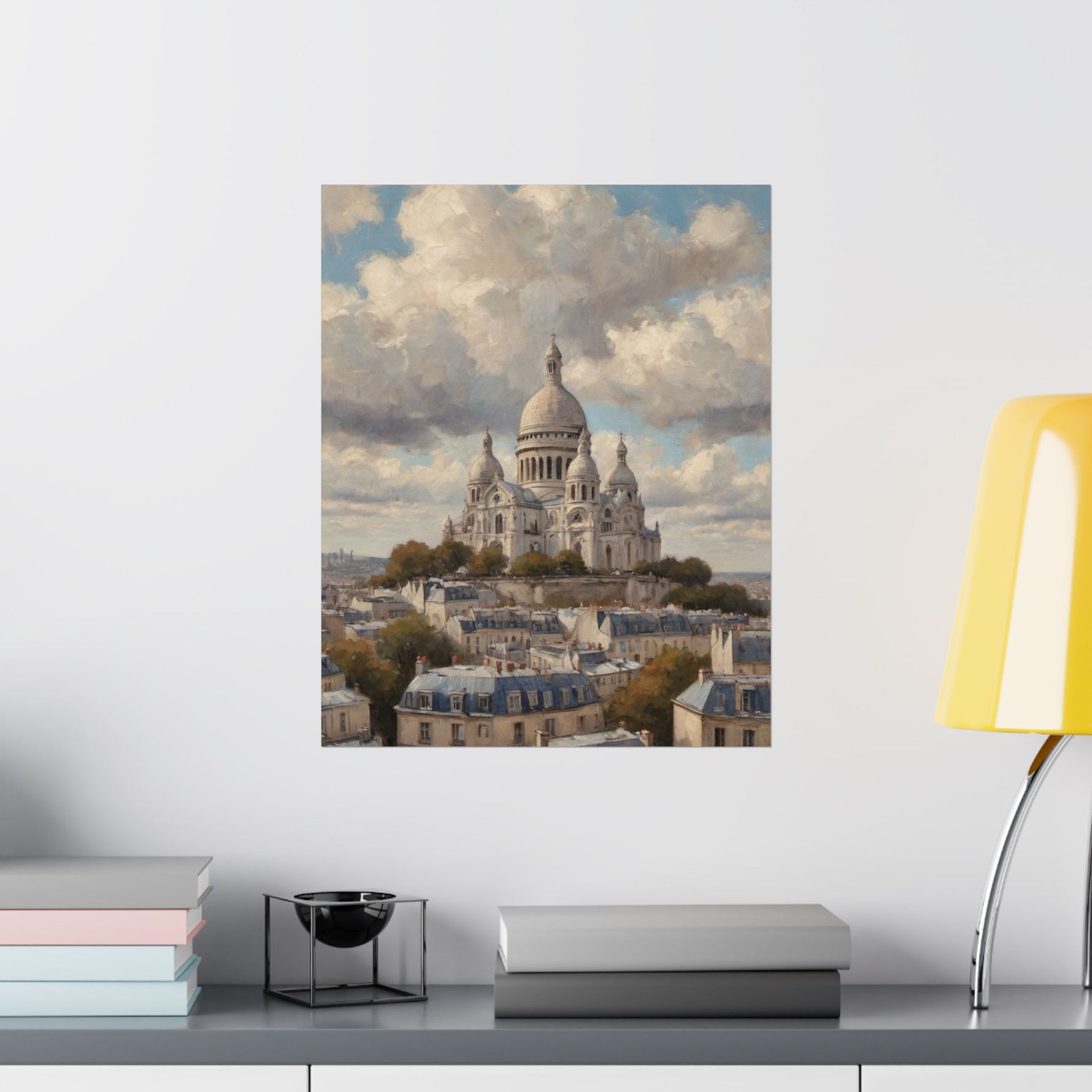 Paris Sacré-Cœur Matte Poster — Vintage Cityscape Wall Art - AquilVision