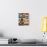 Eiffel Tower Sunset Canvas Print — Matte Stretched Wall Art - AquilVision