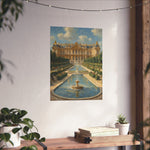 Versailles Palace Fountain Matte Vertical Poster — Classic French Chateau Wall Art - AquilVision