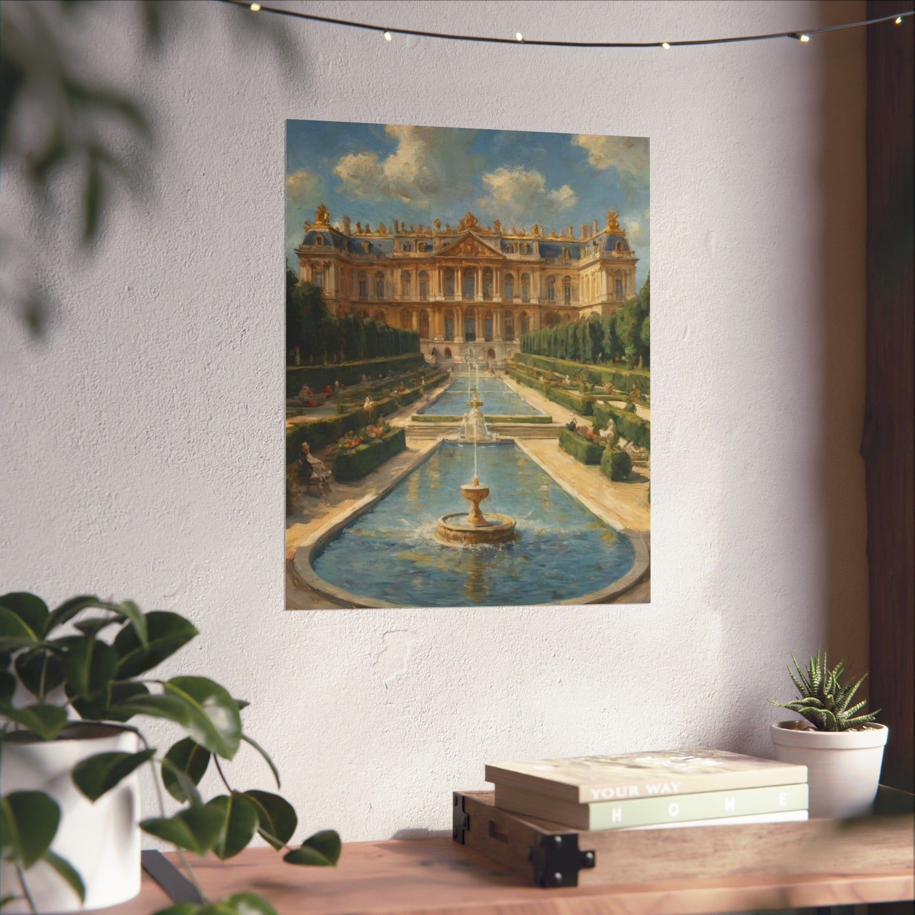 Versailles Palace Fountain Matte Vertical Poster — Classic French Chateau Wall Art - AquilVision
