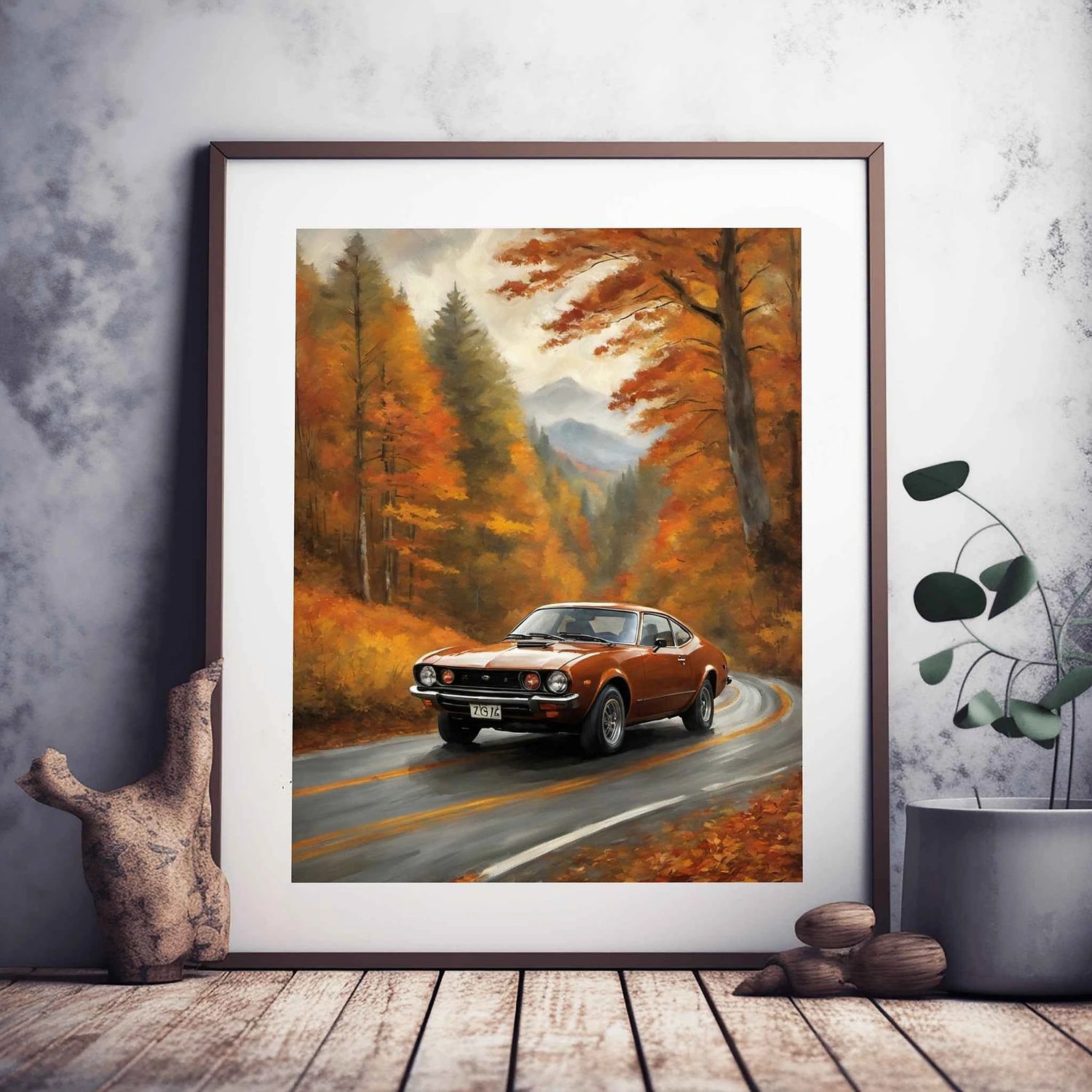 1974 Japanischer GT-Pionier - Herbst Edition | Poster Leinwand