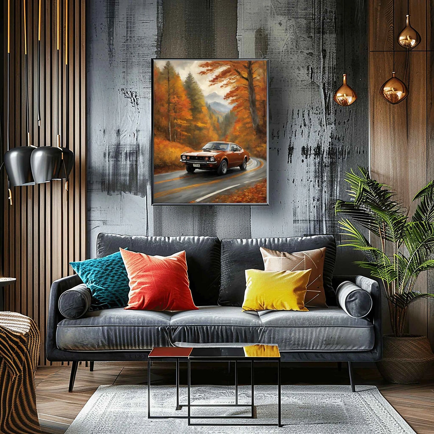 1974 Japanischer GT-Pionier - Herbst Edition | Poster Leinwand