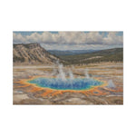 Yellowstone Grand Prismatic Hot Spring Canvas Print - AquilVision