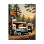 1950 American Riviera Dream Poster - Forest Edition - AquilVision