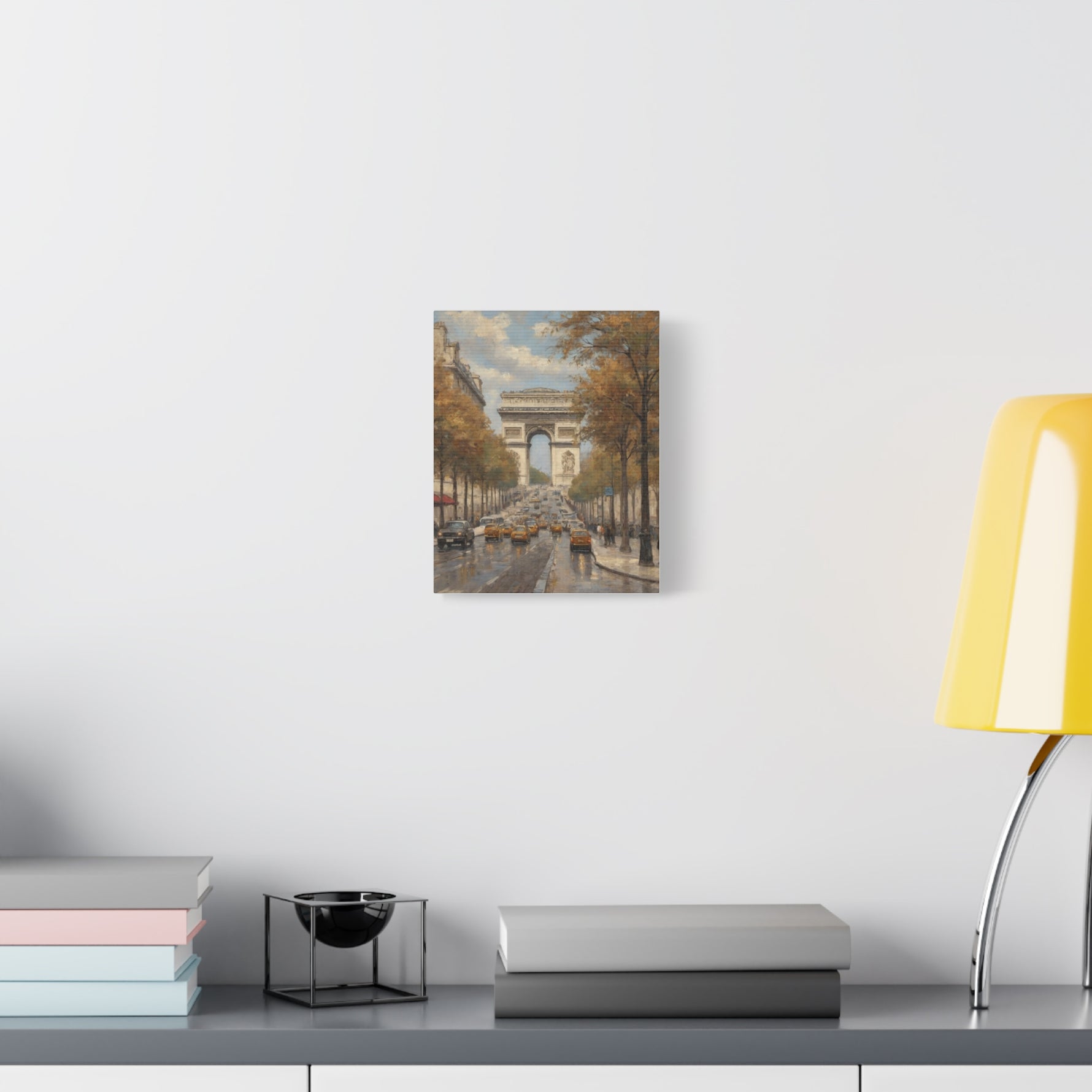 Paris Arc de Triomphe Canvas Wall Art — Autumn Street Scene - AquilVision