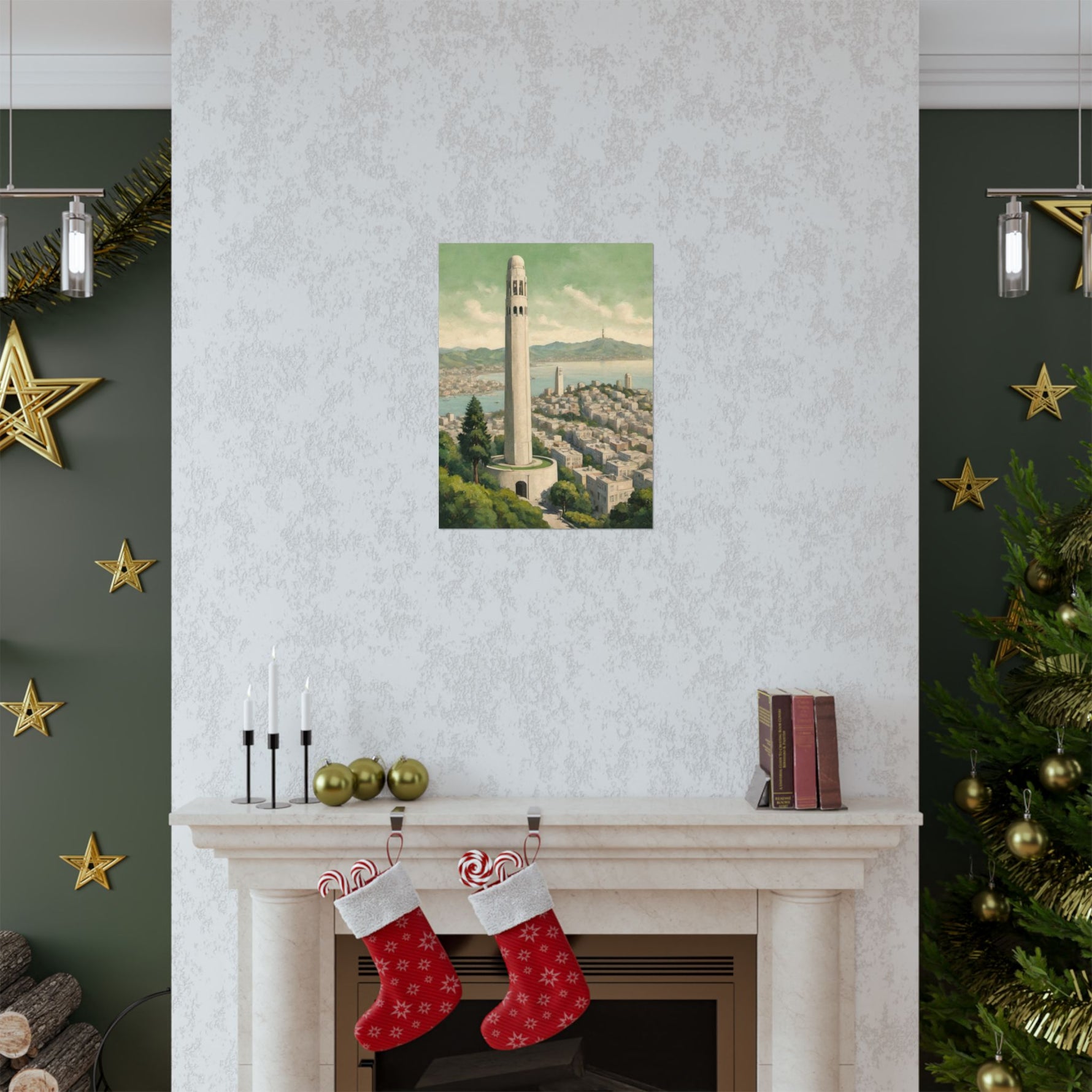 Coit Tower San Francisco Matte Poster — Vintage Cityscape Vertical Wall Art - AquilVision