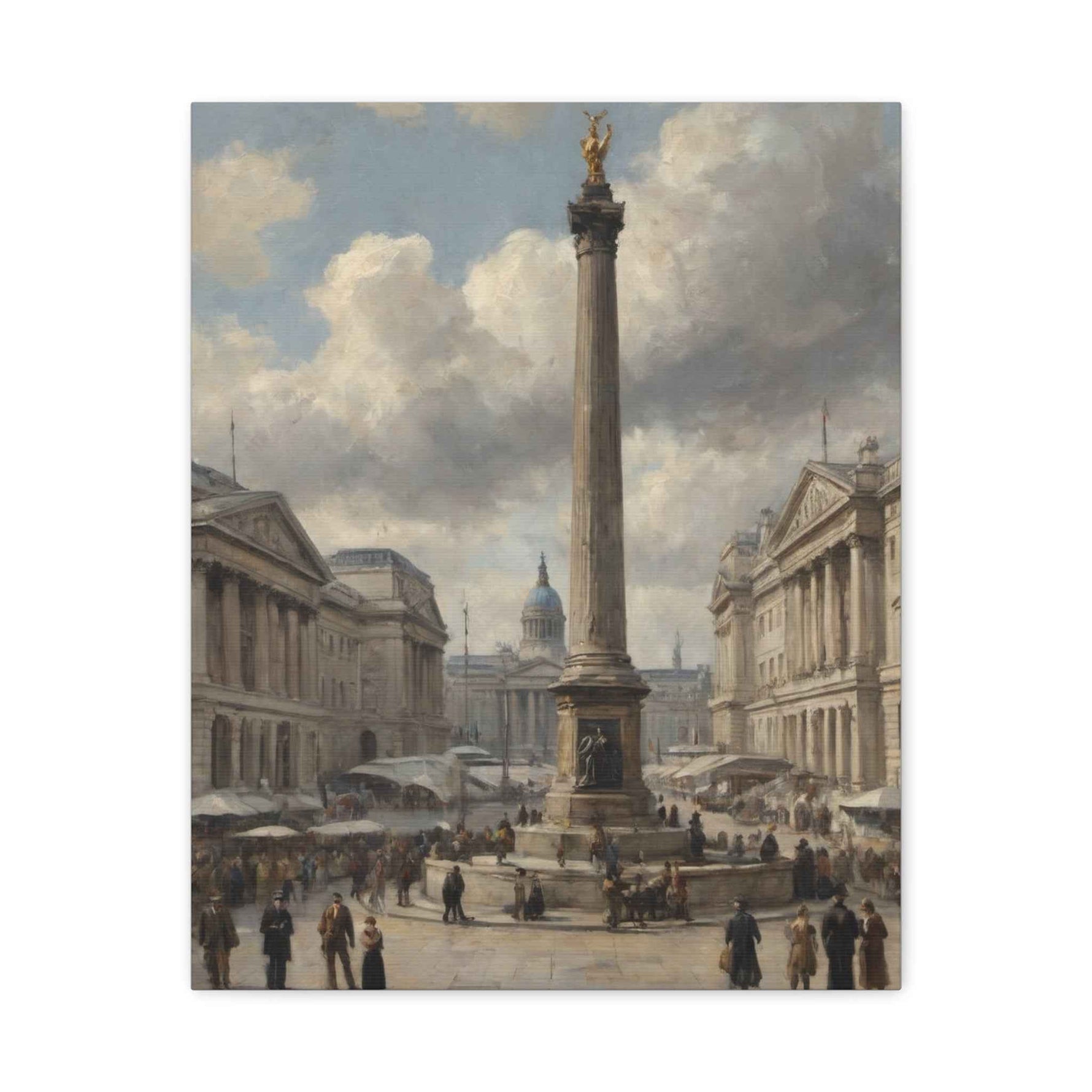 Nelson's Column Trafalgar Square Matte Canvas Print