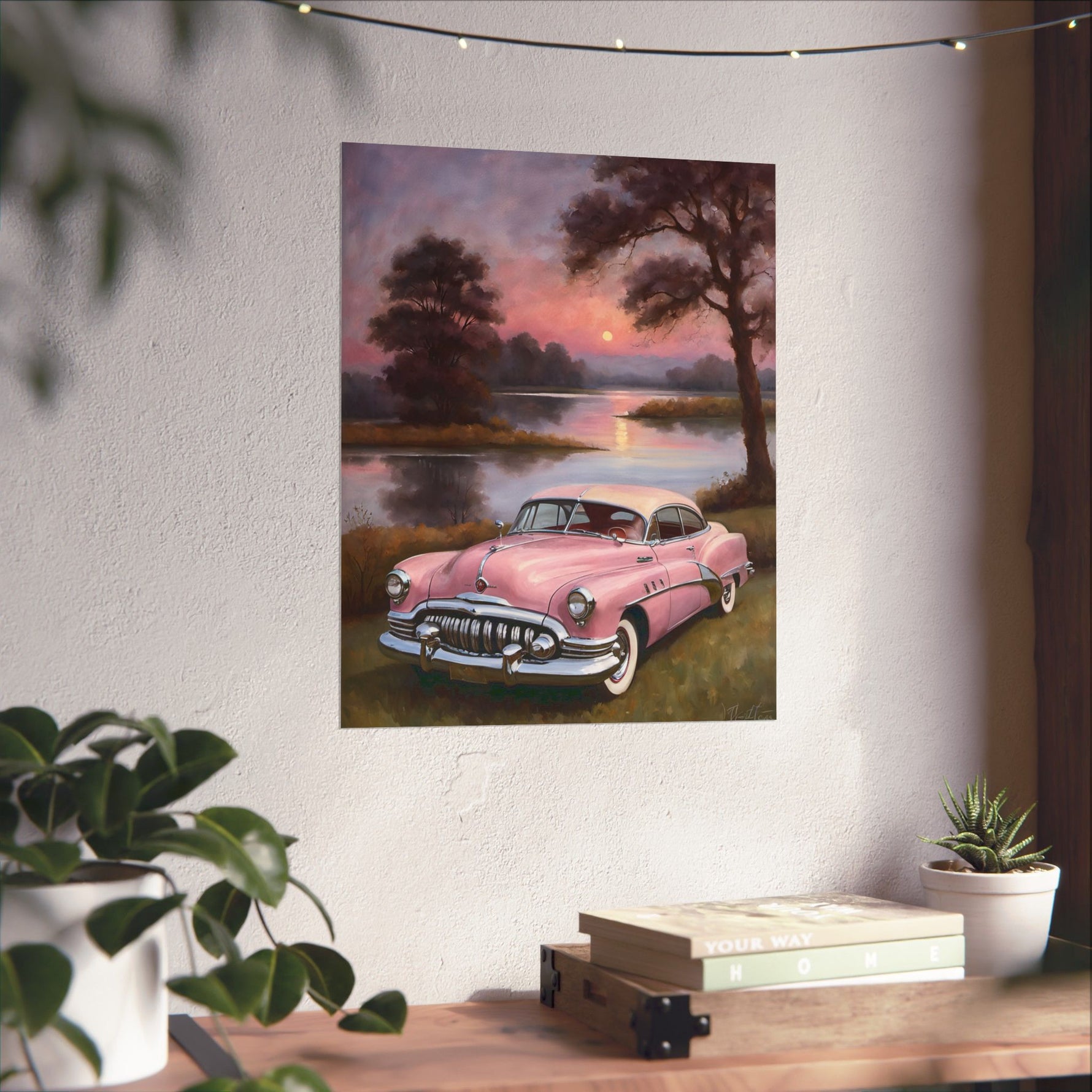 1950 American Riviera Dream Poster - Lake Edition - AquilVision