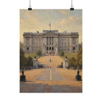 Buckingham Palace Matte Vertical Poster — Vintage London Landmark Art Print