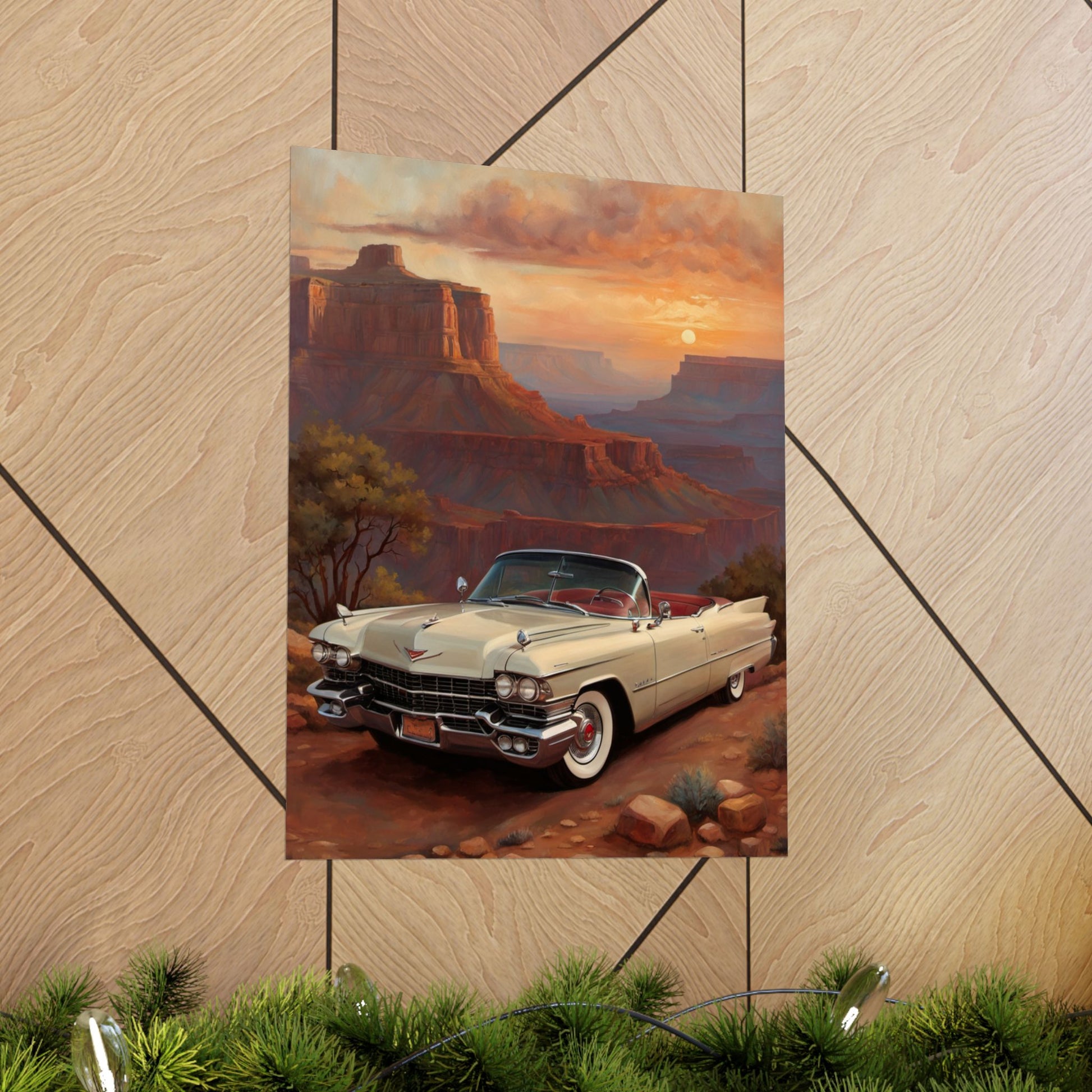 Vintage Car Wall Art Poster, Matte Vertical Posters, Classic Car Decor, Retro Home Decoration, Gift for Car Enthusiasts - AquilVision