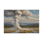 Geyser Landscape Matte Poster — Serene National Park Wall Art - AquilVision