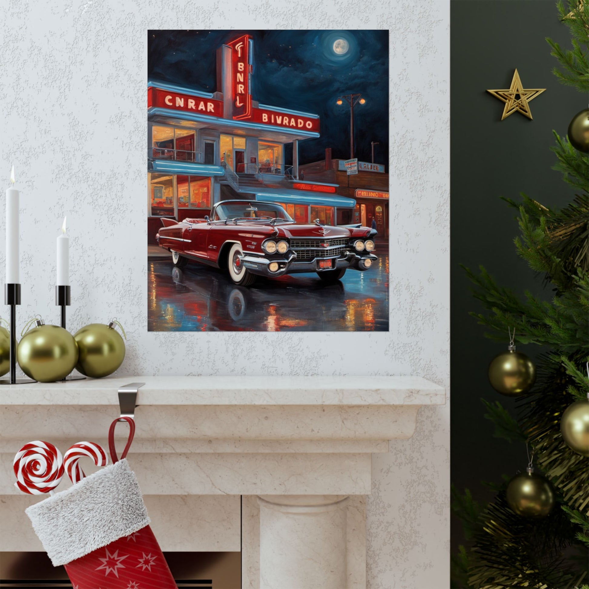 Retro Car Art Prints, Vintage Decor, Classic Automobile Wall Art, Automotive Gift, Nostalgic Home Decoration - AquilVision