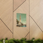 Vintage Coastal Clock Tower Poster - AquilVision