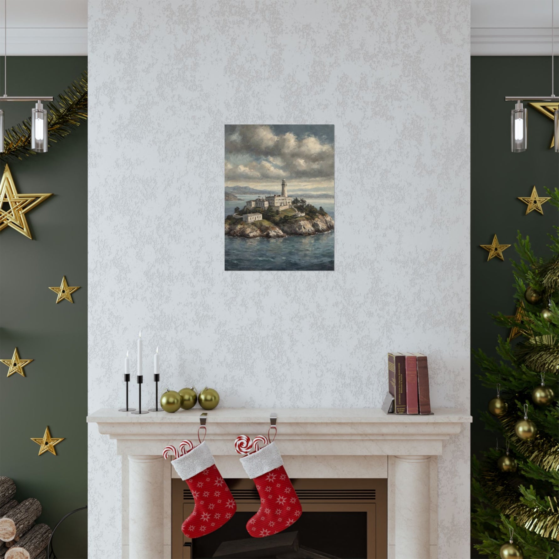 Lighthouse Island Matte Poster — Coastal Nautical Wall Art - AquilVision