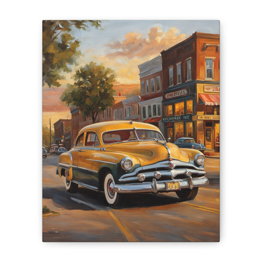 Classic Car Wall Art, Vintage Decor, Matte Canvas Print, Retro Home Decor, Gift for Car Enthusiasts, Art for Living Room