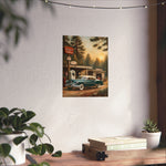 1950 American Riviera Dream Poster - Forest Edition - AquilVision