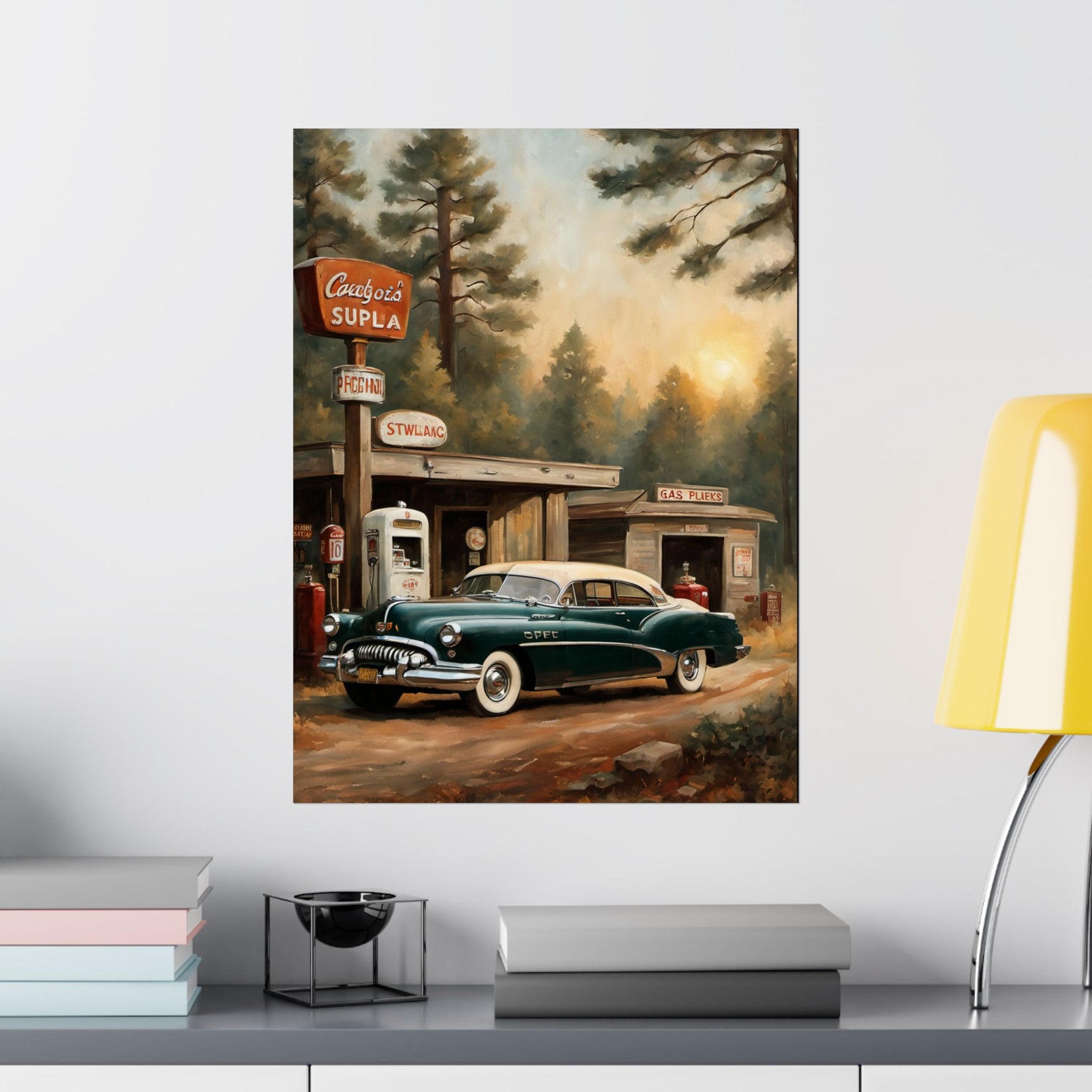 1950 American Riviera Dream Poster - Forest Edition - AquilVision