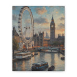 London Collection London Eye Matte Canvas, Stretched, 1.25"