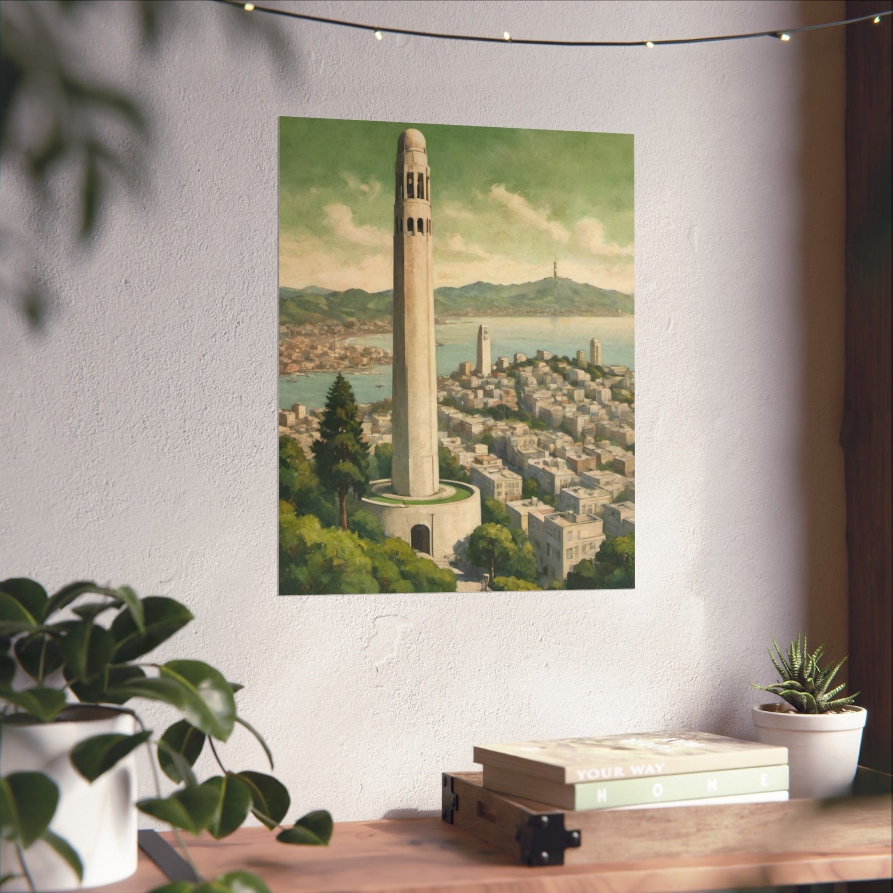 Coit Tower San Francisco Matte Poster — Vintage Cityscape Vertical Wall Art - AquilVision