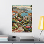 Coastal Garden Street Matte Poster — Scenic San Francisco Bay Print - AquilVision