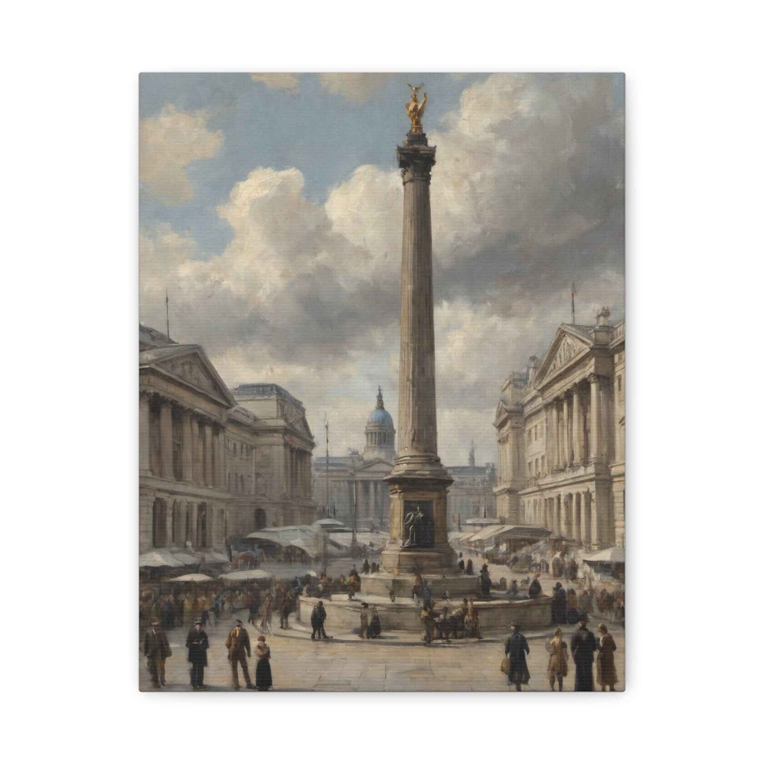Nelson's Column Trafalgar Square Matte Canvas Print