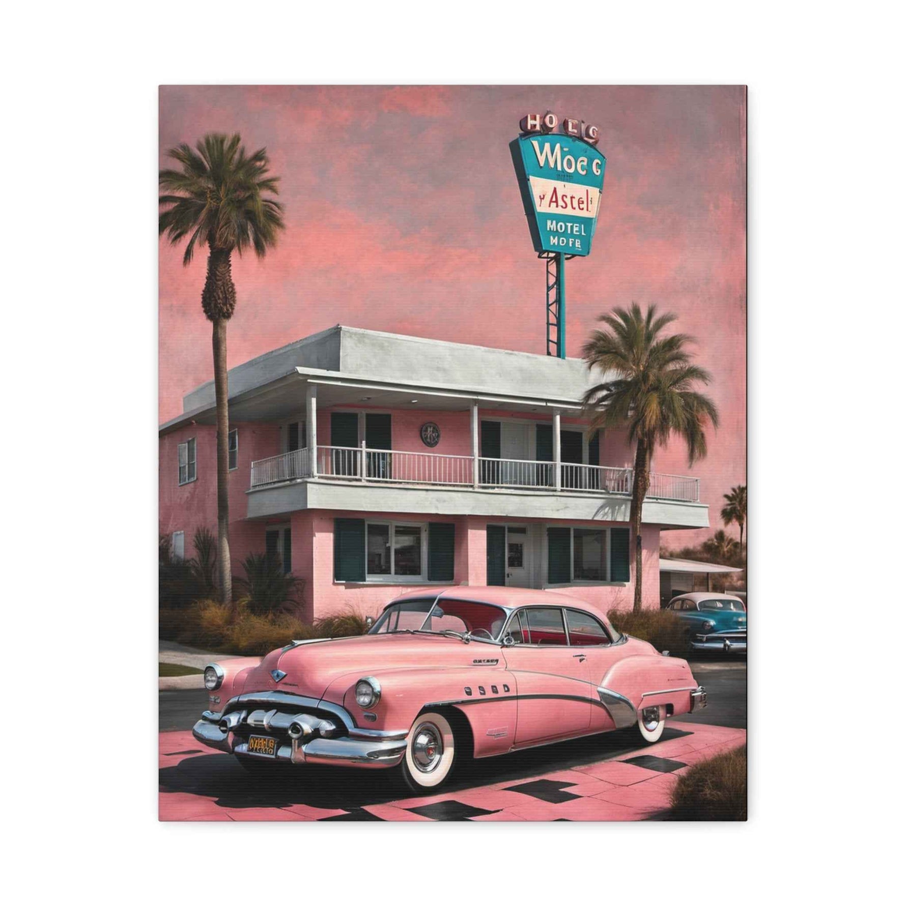 1950 American Riviera Dream Canvas - Motel Edition - AquilVision