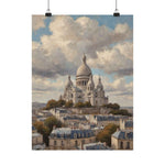 Paris Sacré-Cœur Matte Poster — Vintage Cityscape Wall Art - AquilVision