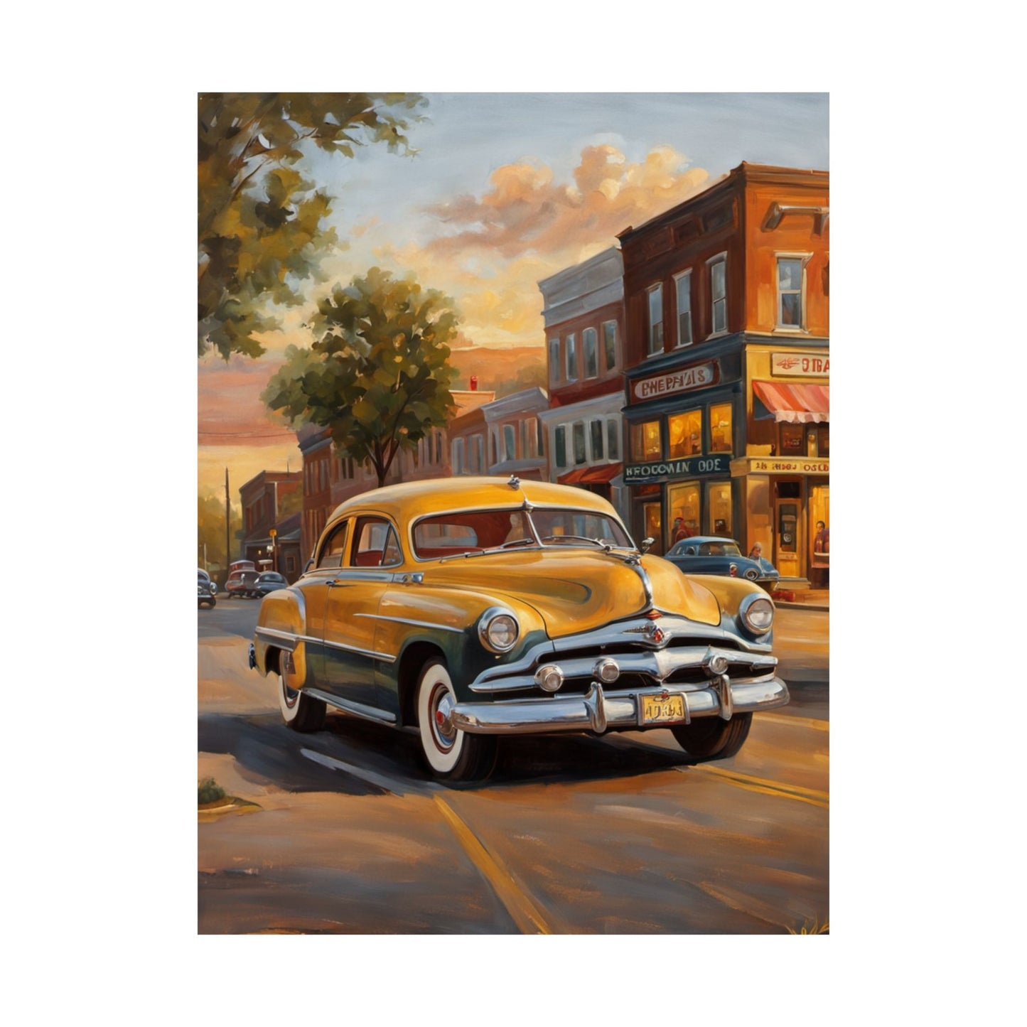 Vintage Car Wall Art Print, Matte Vertical Posters for Home Decor, Retro Classic Art, Gift for Car Lovers, Nostalgic Artwork, Living [...]