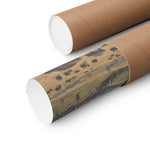 Bison Prairie Yellowstone Matte Poster — Horizontal Wildlife Wall Art - AquilVision