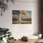 Geyser Landscape Matte Poster — Serene National Park Wall Art - AquilVision